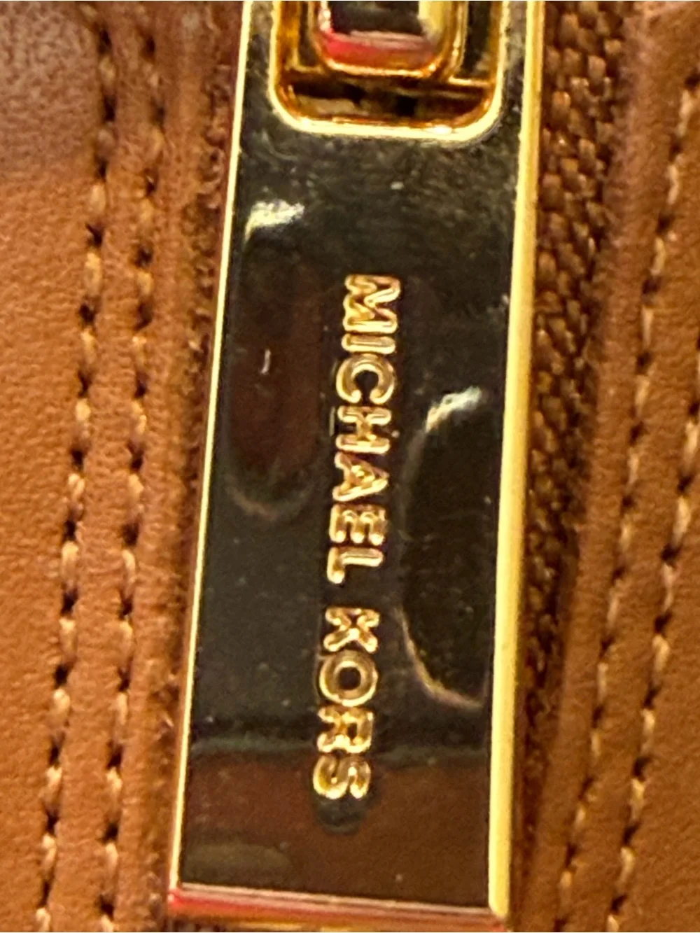 Michael Kors Tan Leather T-Zip Platform Heels